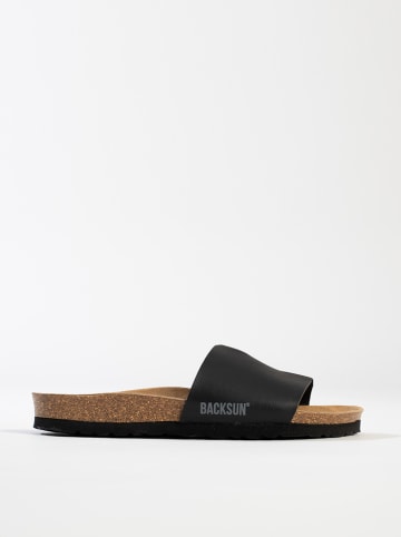 BACKSUN Slippers "Djila" zwart