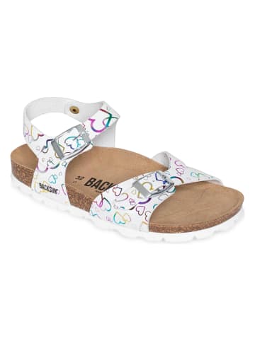 BACKSUN Sandały "Tana" w kolorze białym