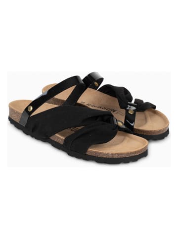 BACKSUN Slippers "Faripa" zwart