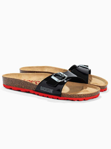 BACKSUN Slippers "Paris" zwart