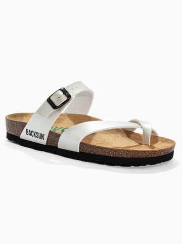 BACKSUN Teenslippers "Barcelone" wit