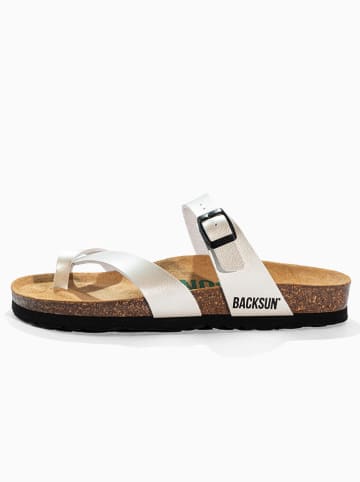 BACKSUN Teenslippers "Barcelone" wit