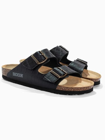 BACKSUN Klapki "Bali" w kolorze czarnym