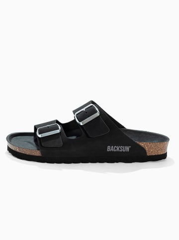 BACKSUN Pantoletten "Bali" in Schwarz