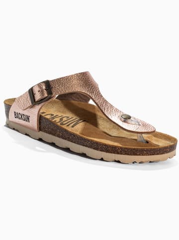 BACKSUN Teenslippers "Singapore" goudkleurig