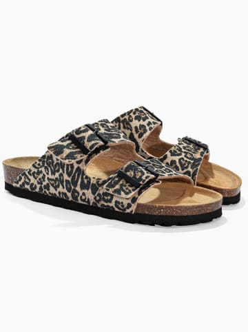 BACKSUN Pantoletten "Bali" in Braun