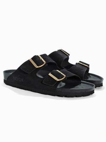 BACKSUN Pantoletten "Bali" in Schwarz