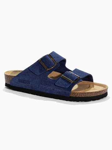 BACKSUN Slippers "Bali" donkerblauw