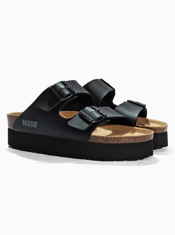 BACKSUN Slippers "Maldives" zwart