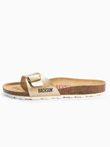 BACKSUN Pantoletten "Paris" in Gold