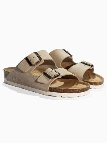 BACKSUN Pantoletten "Bali" in Beige