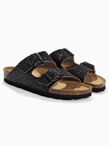 BACKSUN Pantoletten "Bali" in Schwarz