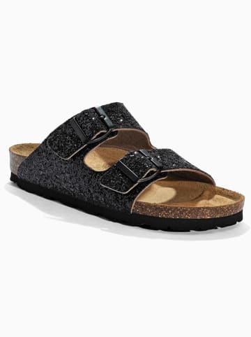 BACKSUN Slippers "Bali" zwart