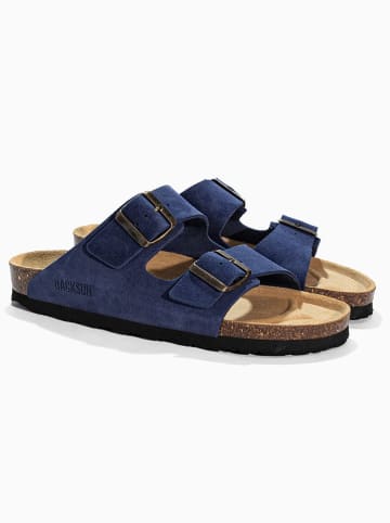 BACKSUN Slippers "Bali" donkerblauw