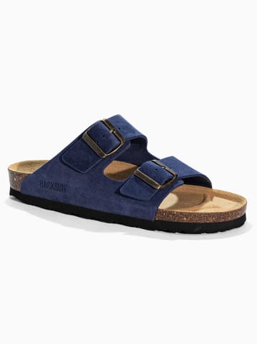 BACKSUN Slippers "Bali" donkerblauw