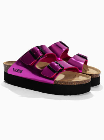 BACKSUN Klapki "Maldives" w kolorze fioletowym