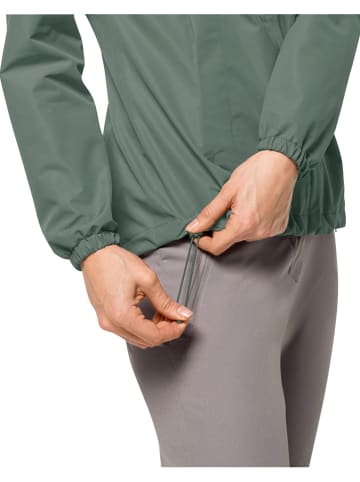Jack Wolfskin Regenjacke "Stormy Point" in Khaki