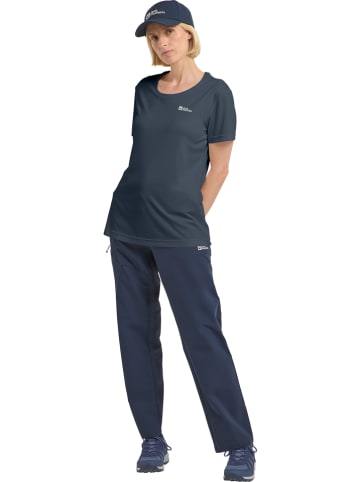 Jack Wolfskin Funktionsshirt "Tech T" in Dunkelblau