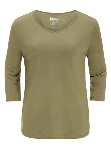Jack Wolfskin Koszulka funkcyjna "Mola" w kolorze khaki