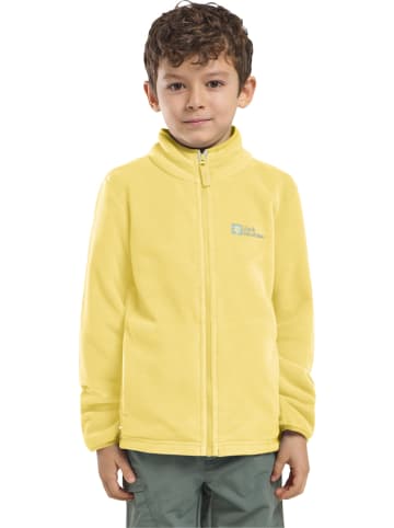 Jack Wolfskin Kurtka polarowa "Taunus" w kolorze żółtym