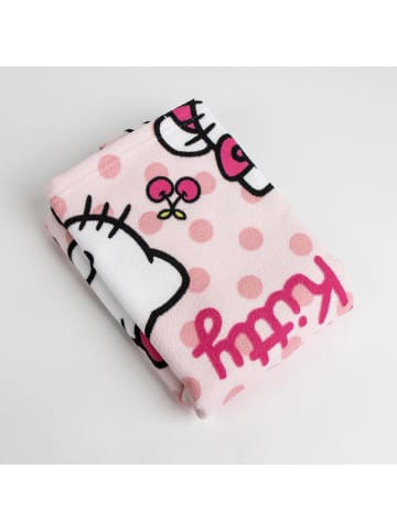 WellHome for Kids Ręcznik plażowy "Hello Kitty" w kolorze jasnoróżowym