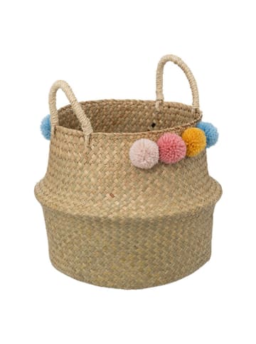 WellHome for Kids Aufbewahrungskorb "Bulda" in Hellbraun - (H)38 x Ø 33 cm