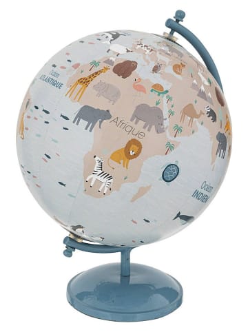 WellHome for Kids Wereldbol grijs/lichtbruin - Ø 20 cm