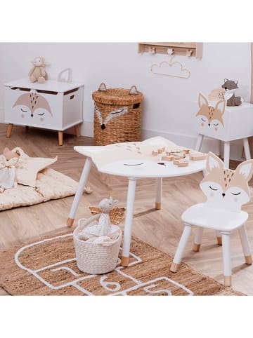 WellHome for Kids Stoel wit - (B)28 x (H)52,5 x (D)28 cm