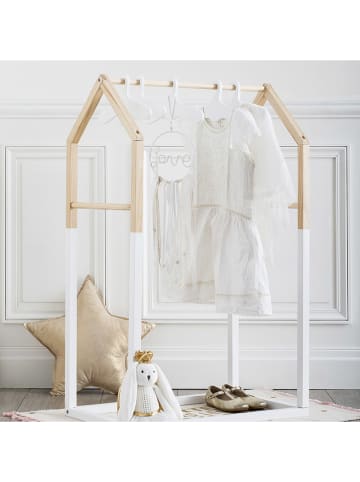 WellHome for Kids Kleiderständer in Kiefer/ Weiß - (B)60 x (H)99 x (T)37 cm
