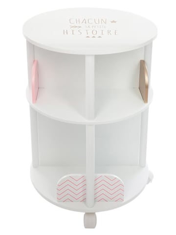 WellHome for Kids Boekenkast wit/lichtbruin - (H)59 x Ø 40 cm