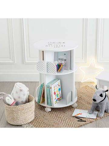WellHome for Kids Bücherregal in Weiß/ Grau - (H)59 x Ø 40 cm