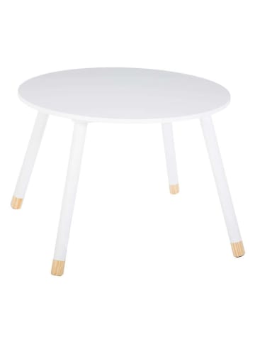 WellHome for Kids Stół w kolorze białym - wys. 43 x Ø 60 cm