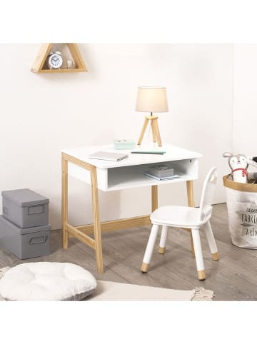WellHome for Kids Schreibtisch in Weiß - (B)58 x (H)46,3 x (T)52 cm