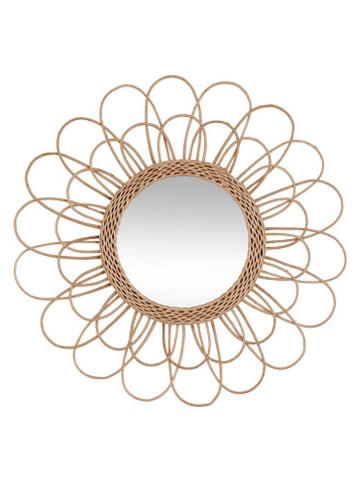 WellHome for Kids Wandspiegel in Hellbraun - Ø 56 cm