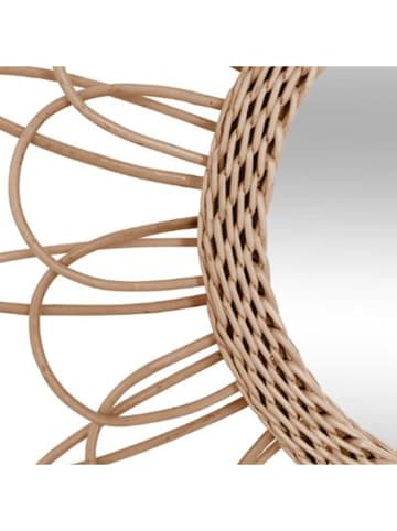 WellHome for Kids Lustro ścienne w kolorze jasnobrązowym - Ø 56 cm