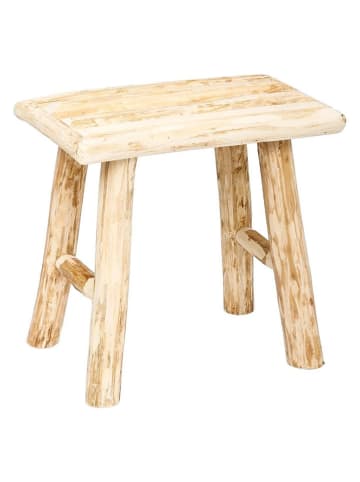 WellHome for Kids Stolik w kolorze jasnobrązowym  - 34,5 x 31 x 23 cm