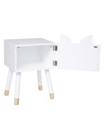 WellHome for Kids Nachtkastje "Fox" wit - (B)34 x (H)53 x (D)26,5 cm