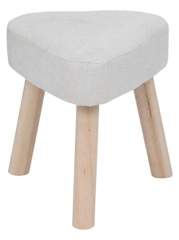 WellHome for Kids Hocker w kolorze kremowym - wys. 36 x Ø 32 cm
