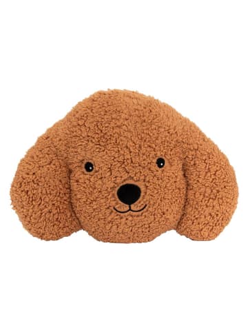 WellHome for Kids Poduszka "Dog" w kolorze jasnobrązowym - 40 x 40 cm