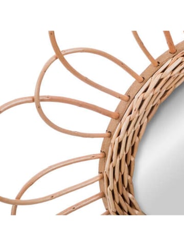 WellHome for Kids Lustro ścienne w kolorze jasnobrązowym - Ø 38 cm