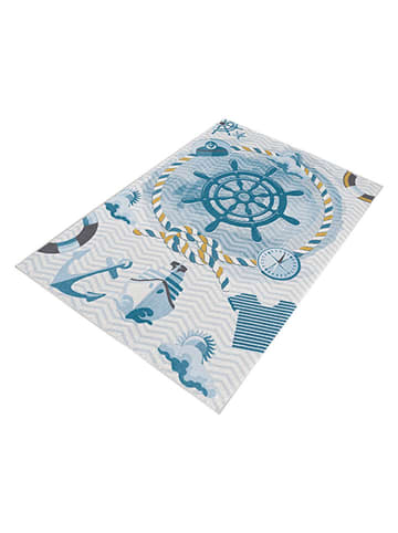 WellHome for Kids Laagpolig tapijt "Mariner" blauw