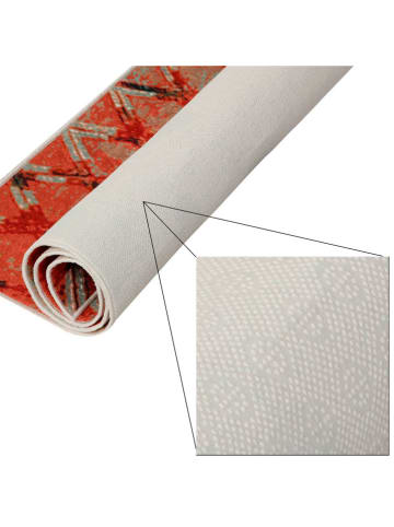 WellHome for Kids Kurzflor-Teppich "Snippets" in Rosa/ Grau