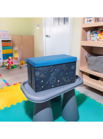 WellHome for Kids Opbergkist donkerblauw - (B)60 x (H)30 x (D)35 cm