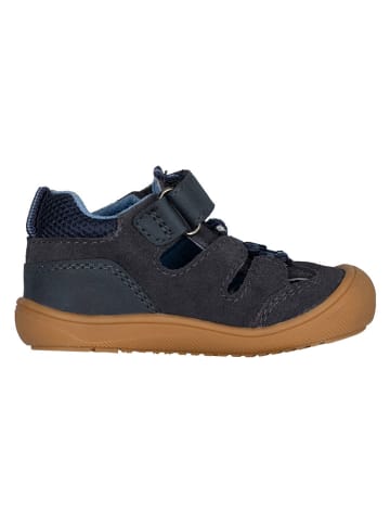 Trollkids Leren enkelsandalen "Femund" donkerblauw