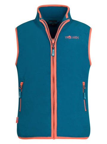 Trollkids Fleece bodywarmer "Arendal" blauw