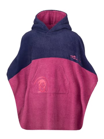 Trollkids Zwemponcho "Kvalvika" paars/donkerblauw