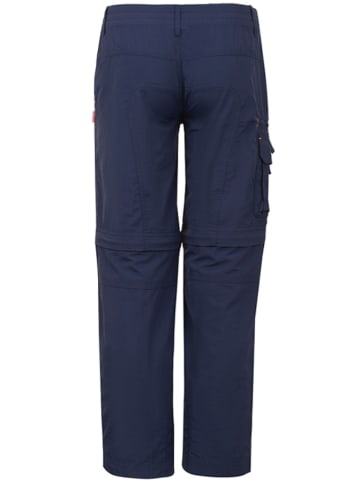 Trollkids Spodnie trekkingowe Zipp-Off "Oppland" - Regular fit - w kolorze granatowym