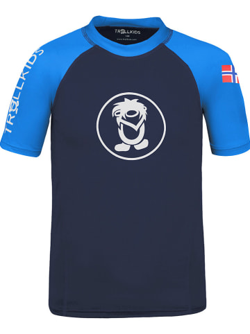 Trollkids Zwemshirt "Kvalvika" donkerblauw