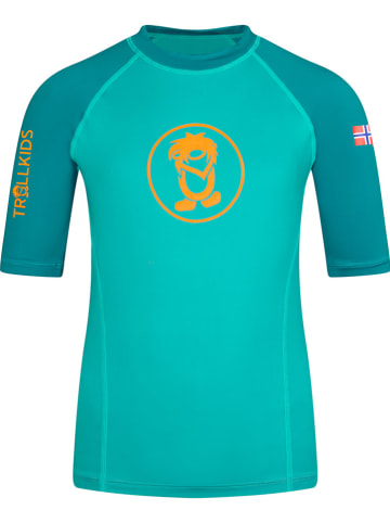 Trollkids Badeshirt "Kvalvika T" in Blau
