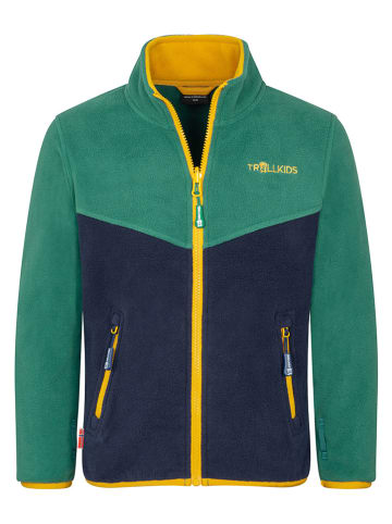 Trollkids Fleece vest "Oppdal" groen